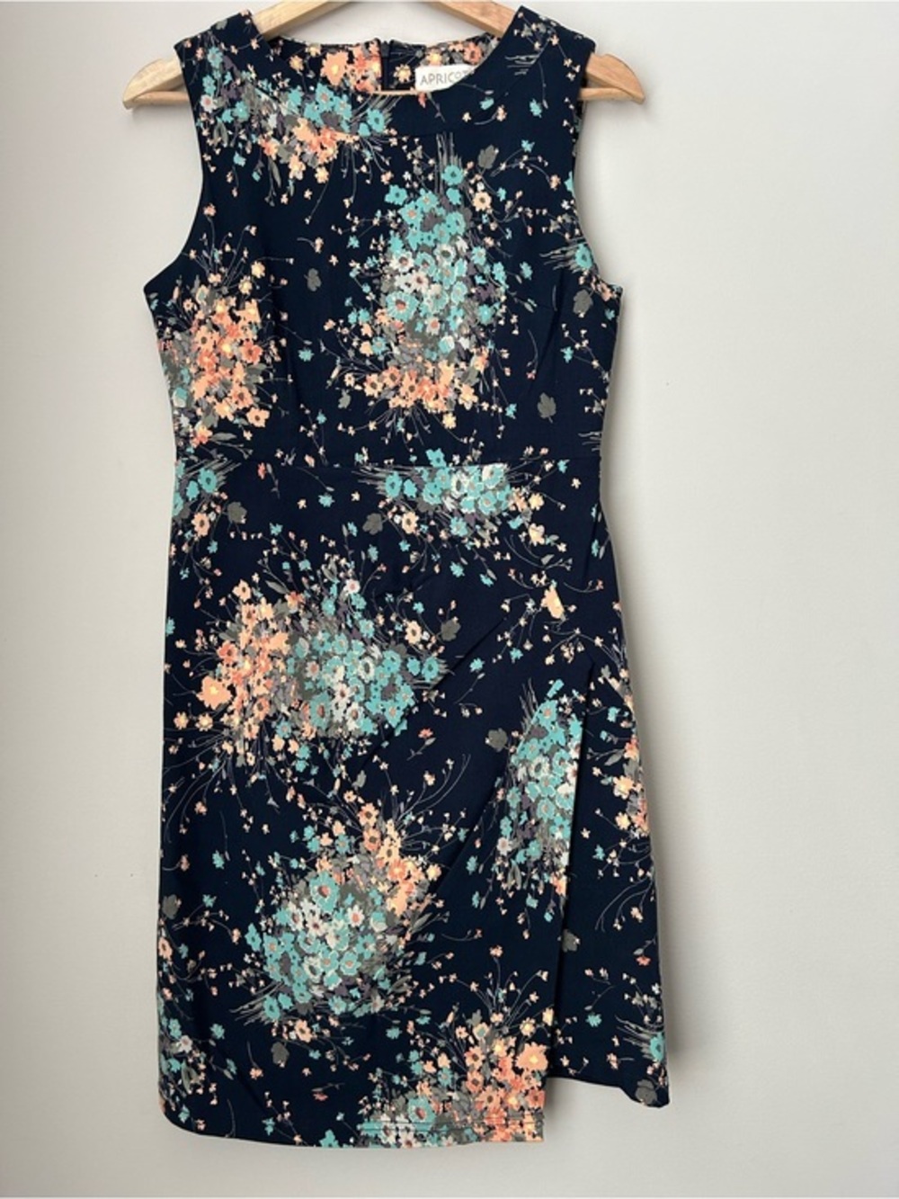 Apricot Floral Bouquet Day Dress
